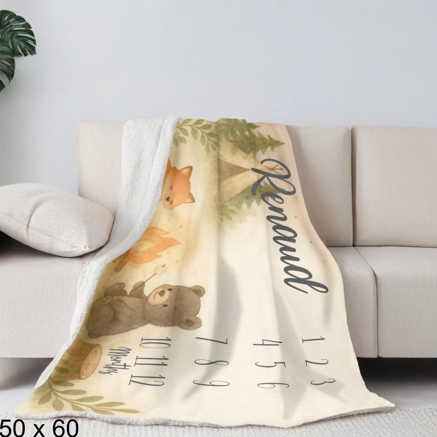 Sherpa Blanket Mockup