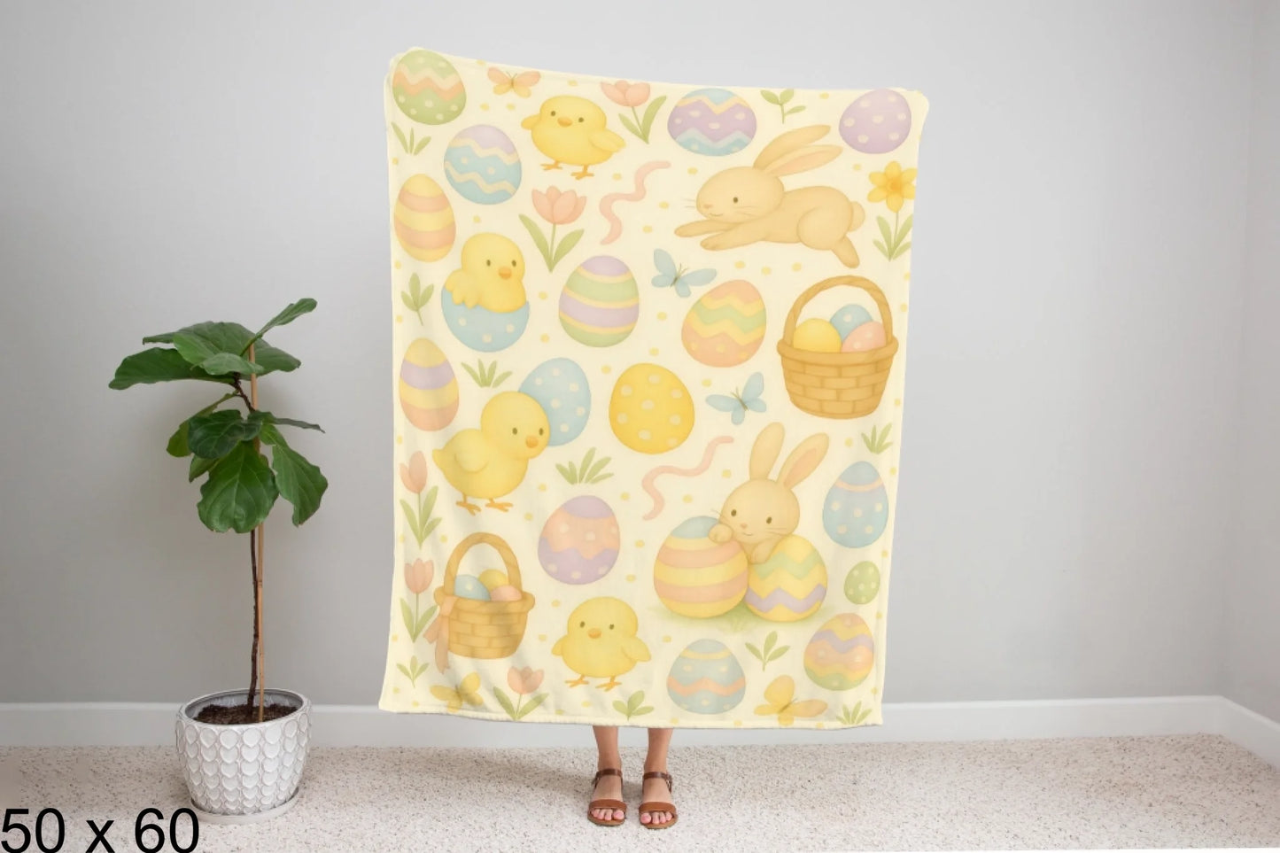 50x60_gingham_woman_holding_velveteen_blanket_mockup