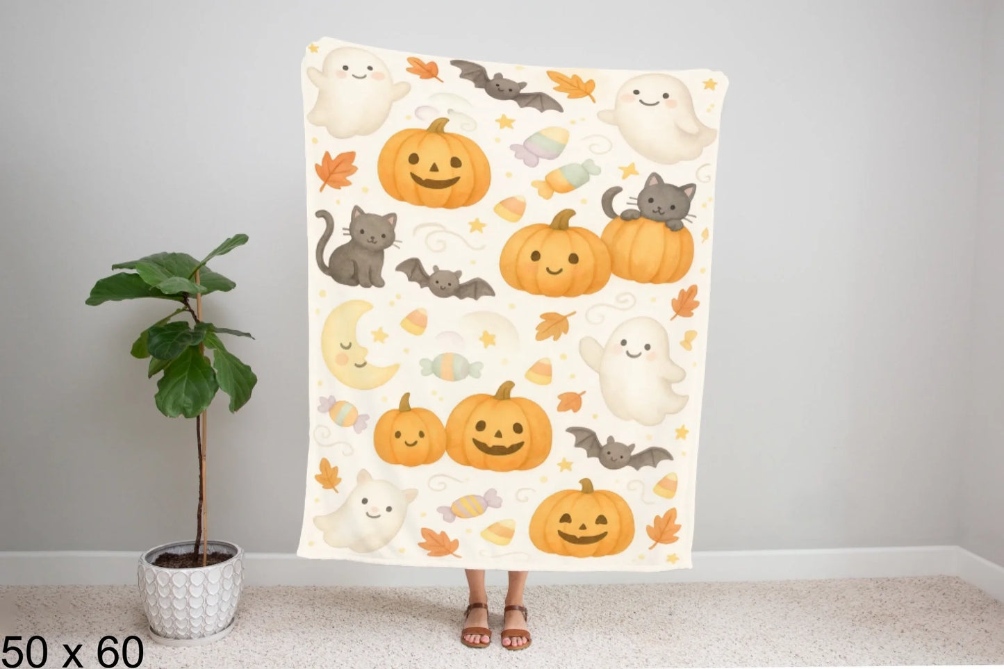 50x60_gingham_woman_holding_velveteen_blanket_mockup