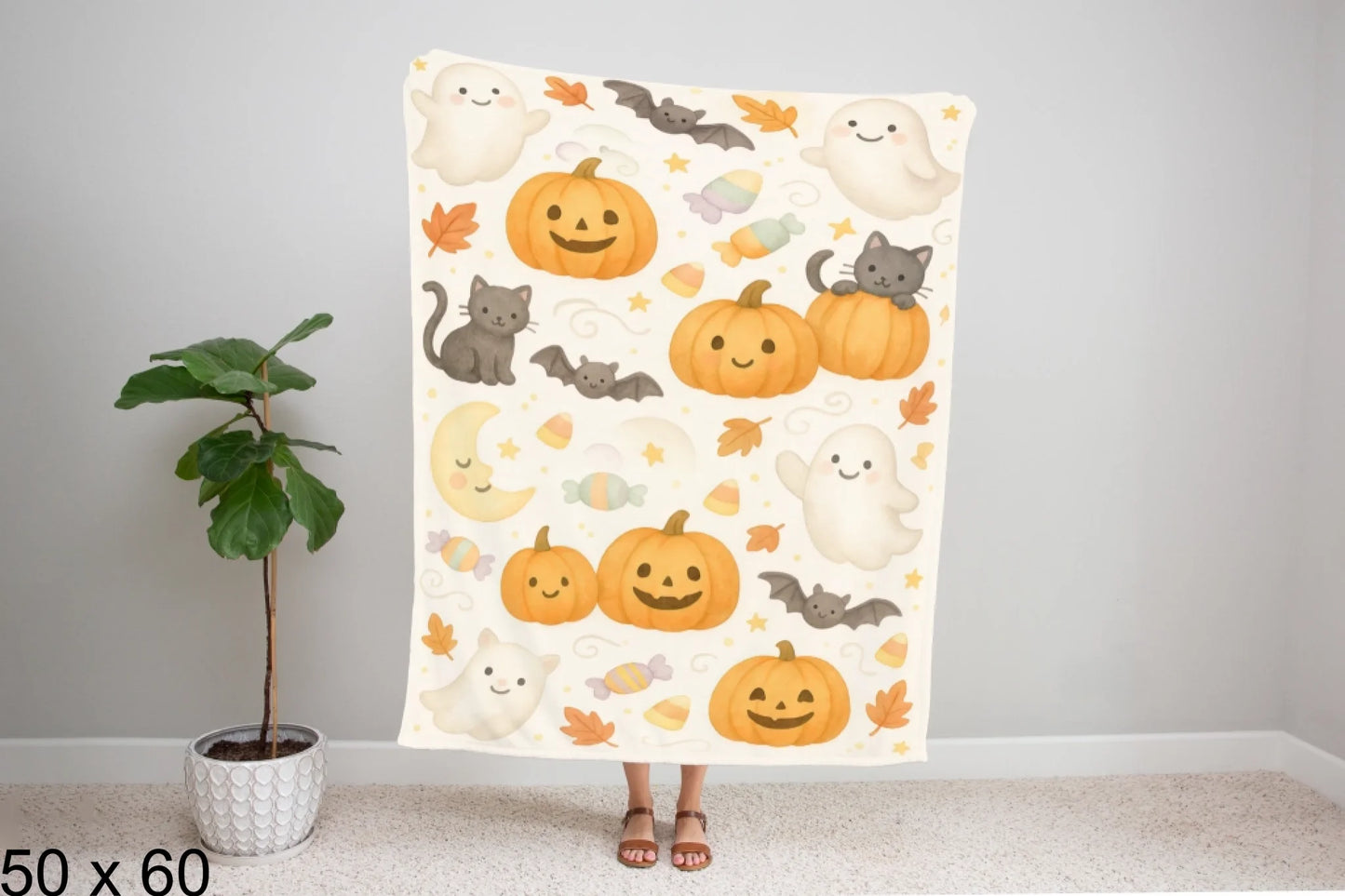 50x60_gingham_woman_holding_velveteen_blanket_mockup