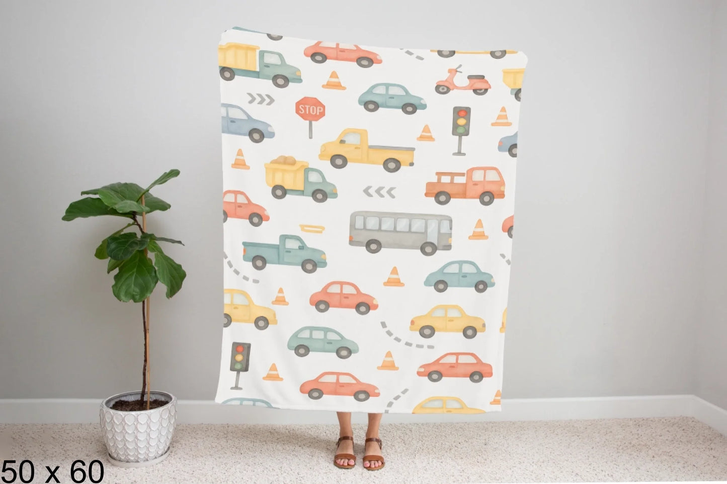 50x60_gingham_woman_holding_velveteen_blanket_mockup