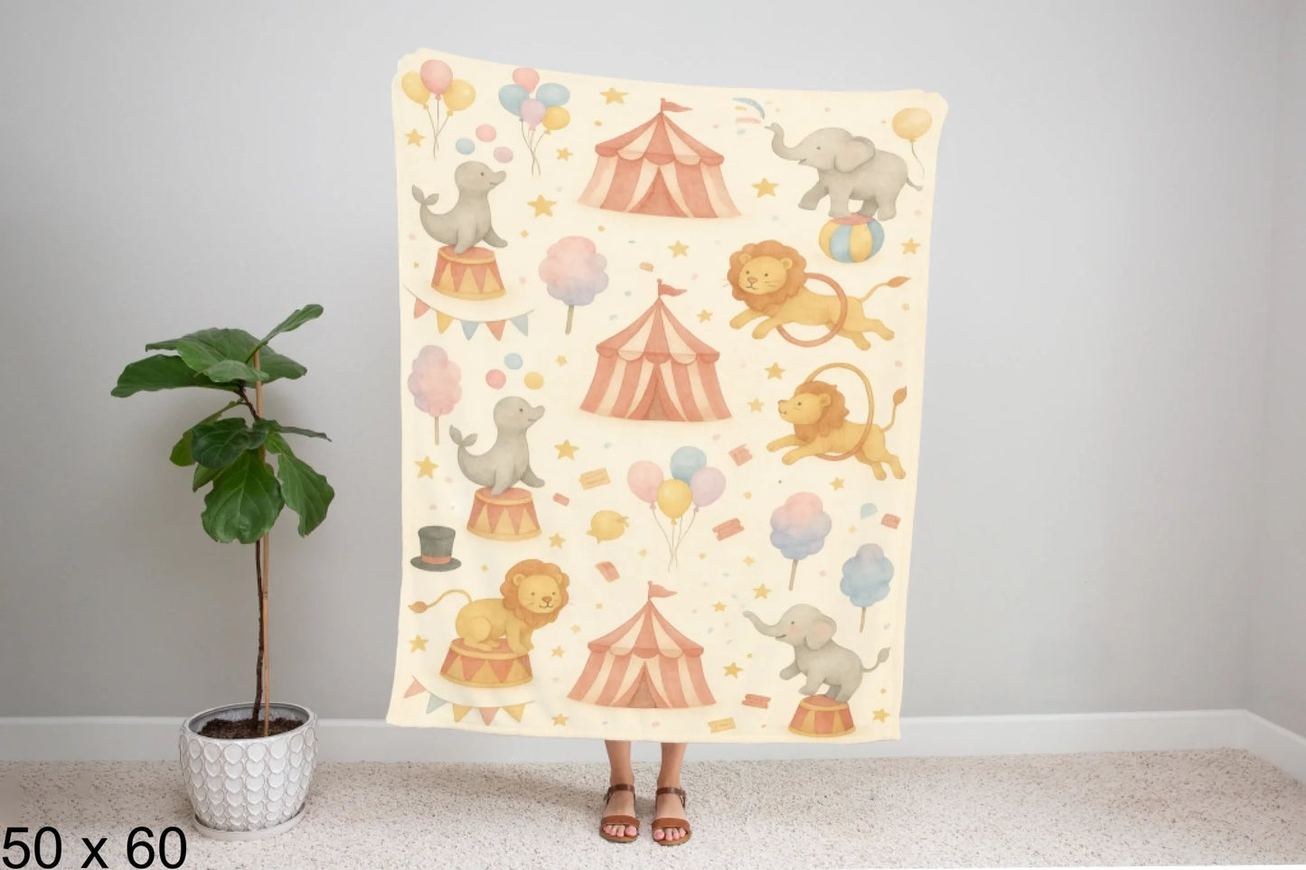 50x60_gingham_woman_holding_velveteen_blanket_mockup
