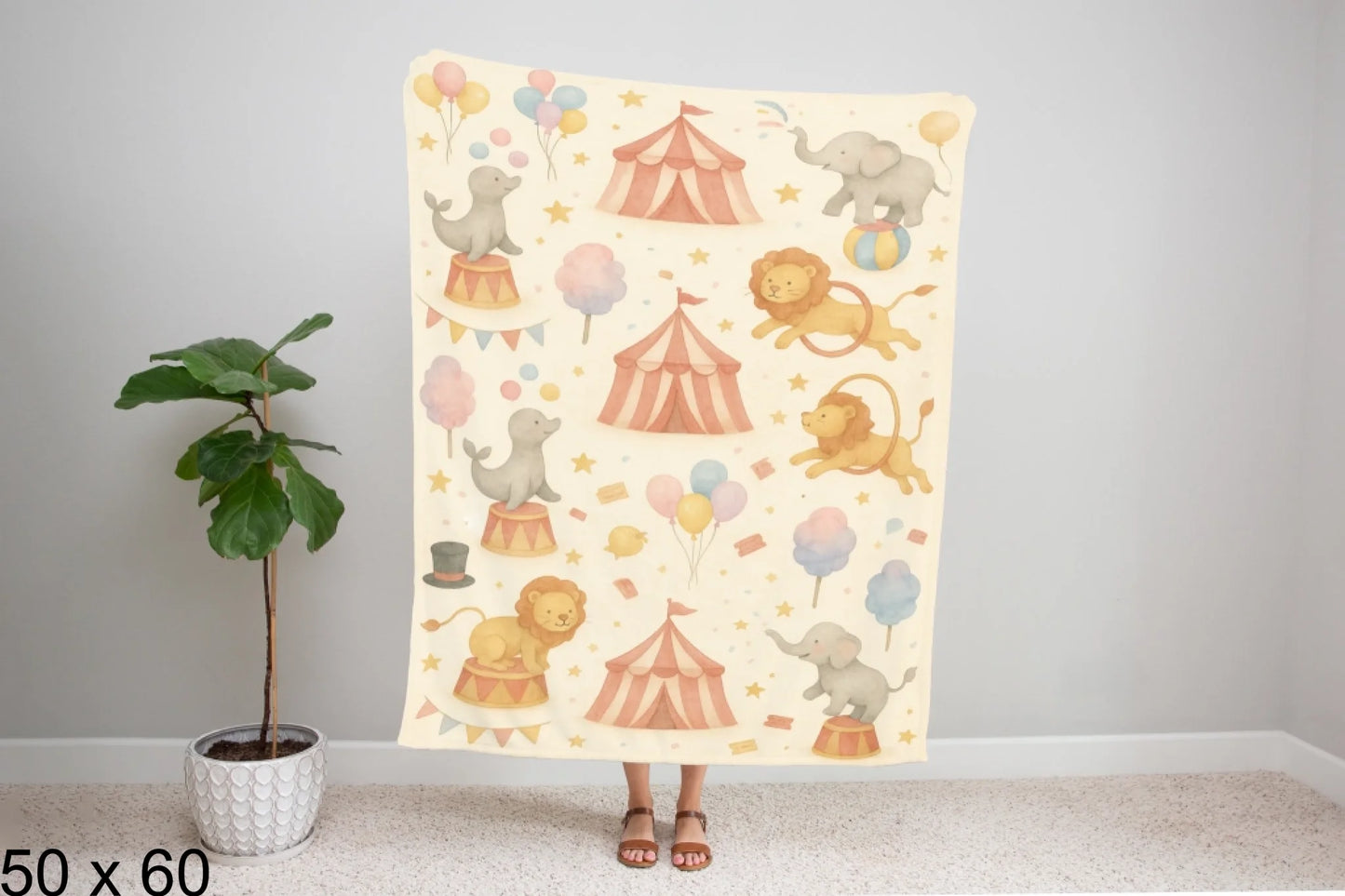 50x60_gingham_woman_holding_velveteen_blanket_mockup