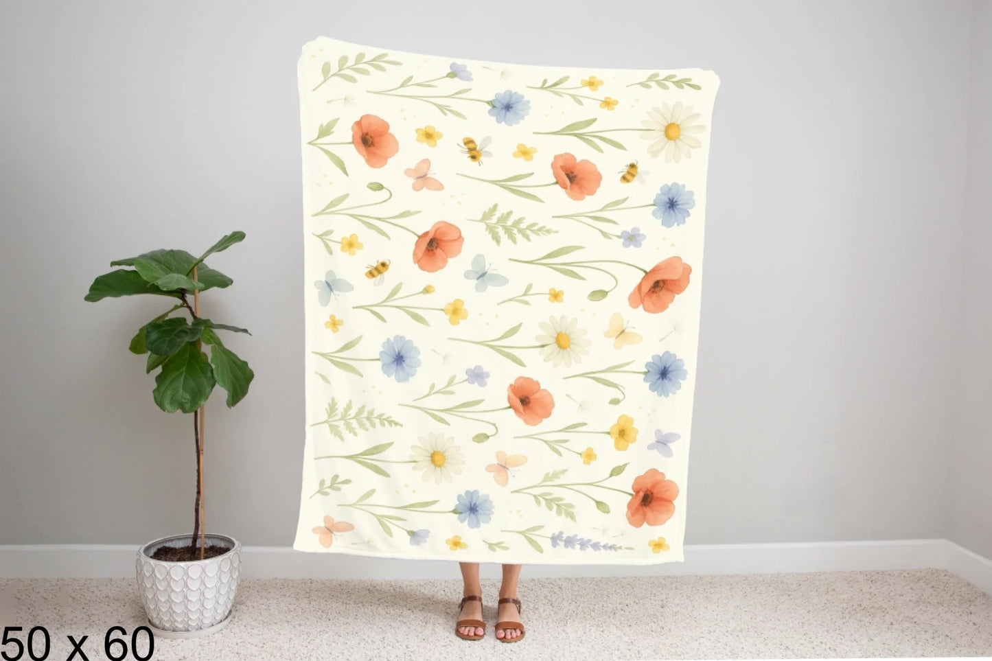 50x60_gingham_woman_holding_velveteen_blanket_mockup