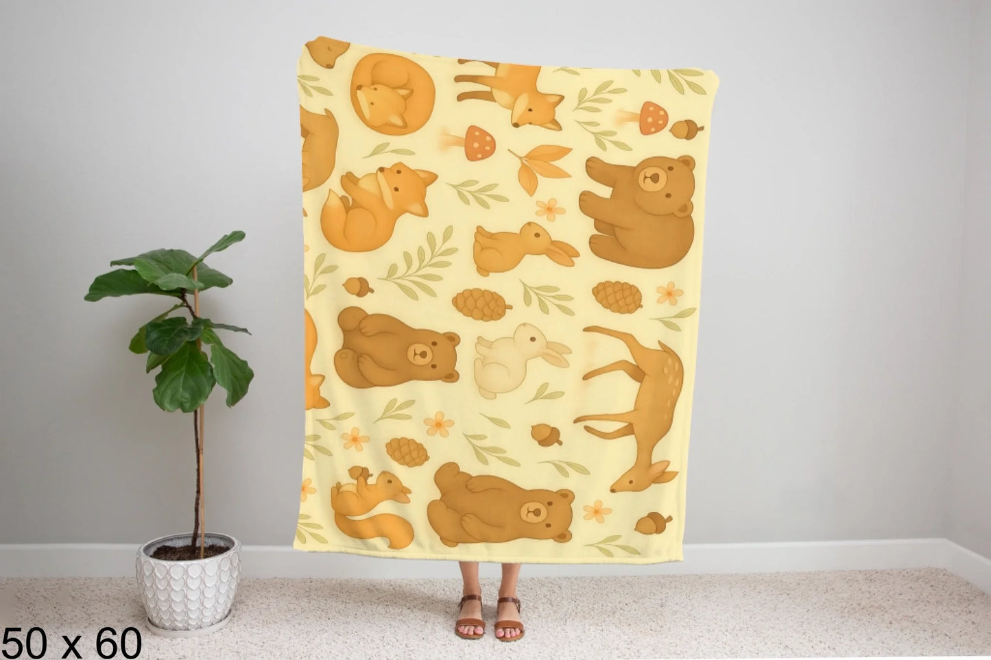 50x60_gingham_woman_holding_velveteen_blanket_mockup