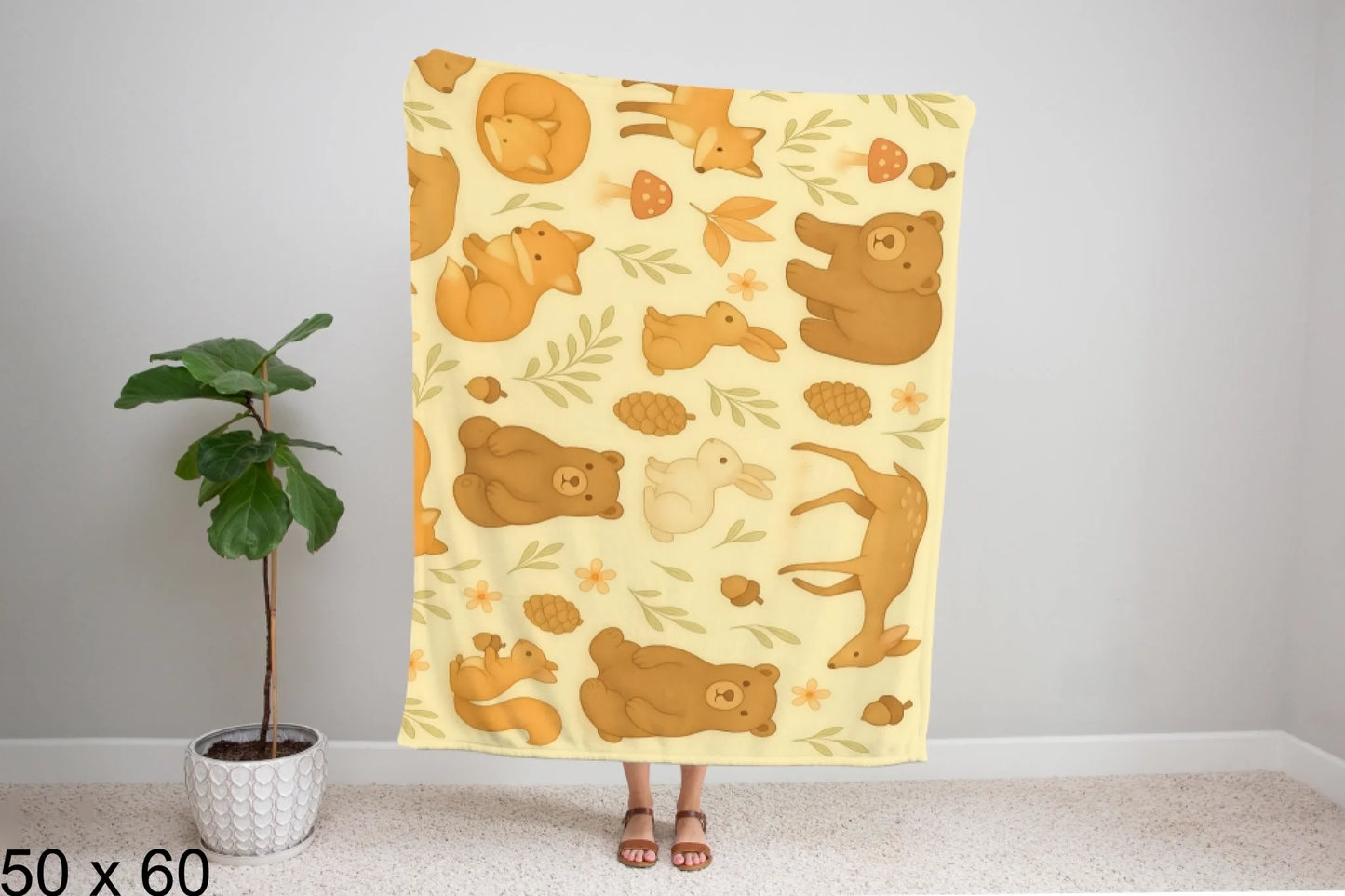 50x60_gingham_woman_holding_velveteen_blanket_mockup