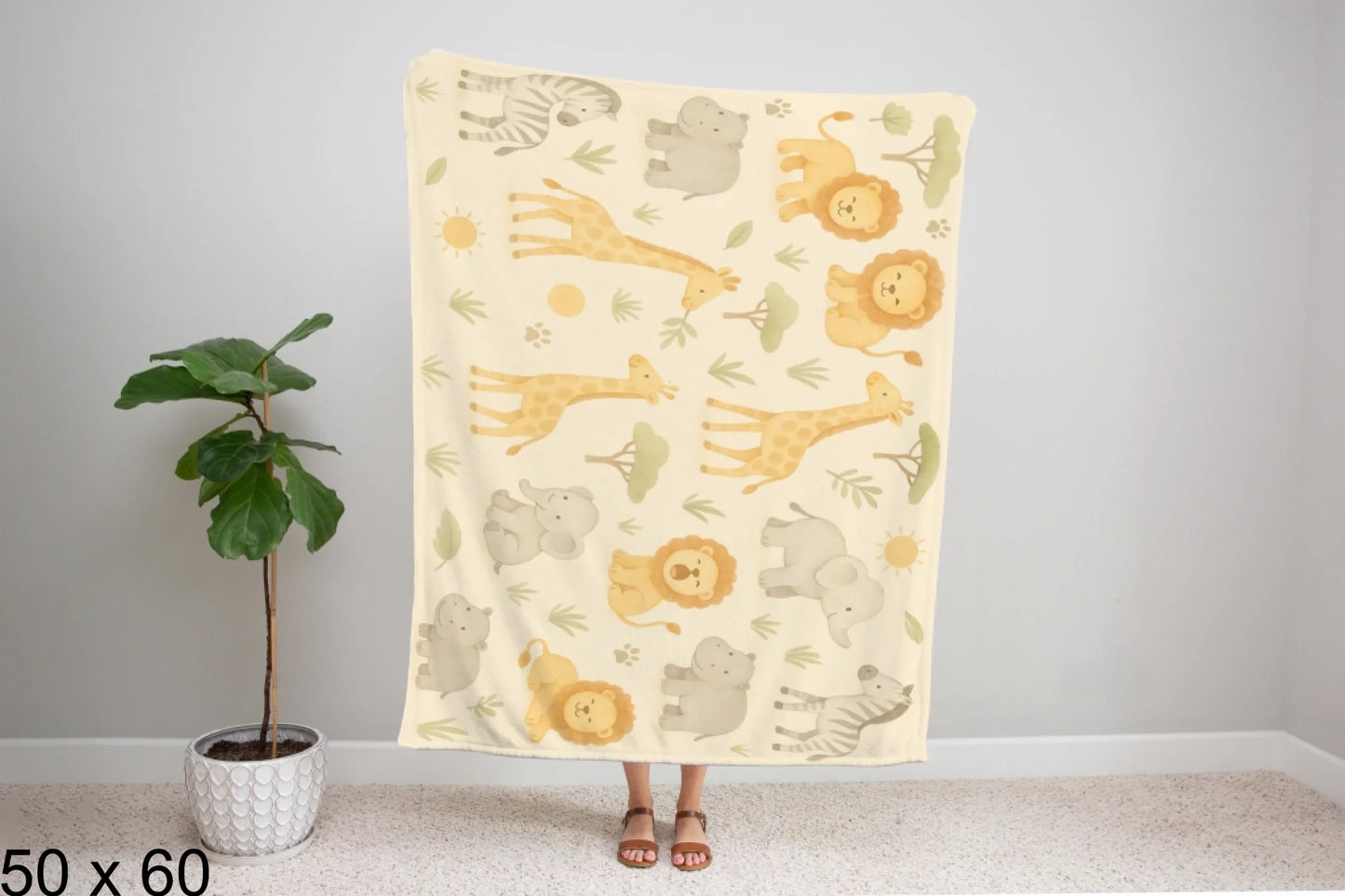 50x60_gingham_woman_holding_velveteen_blanket_mockup