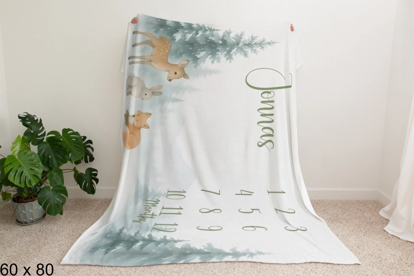 60x80_enchanted_forest_Man_Holding_Velveteen_Blanket_Mockup