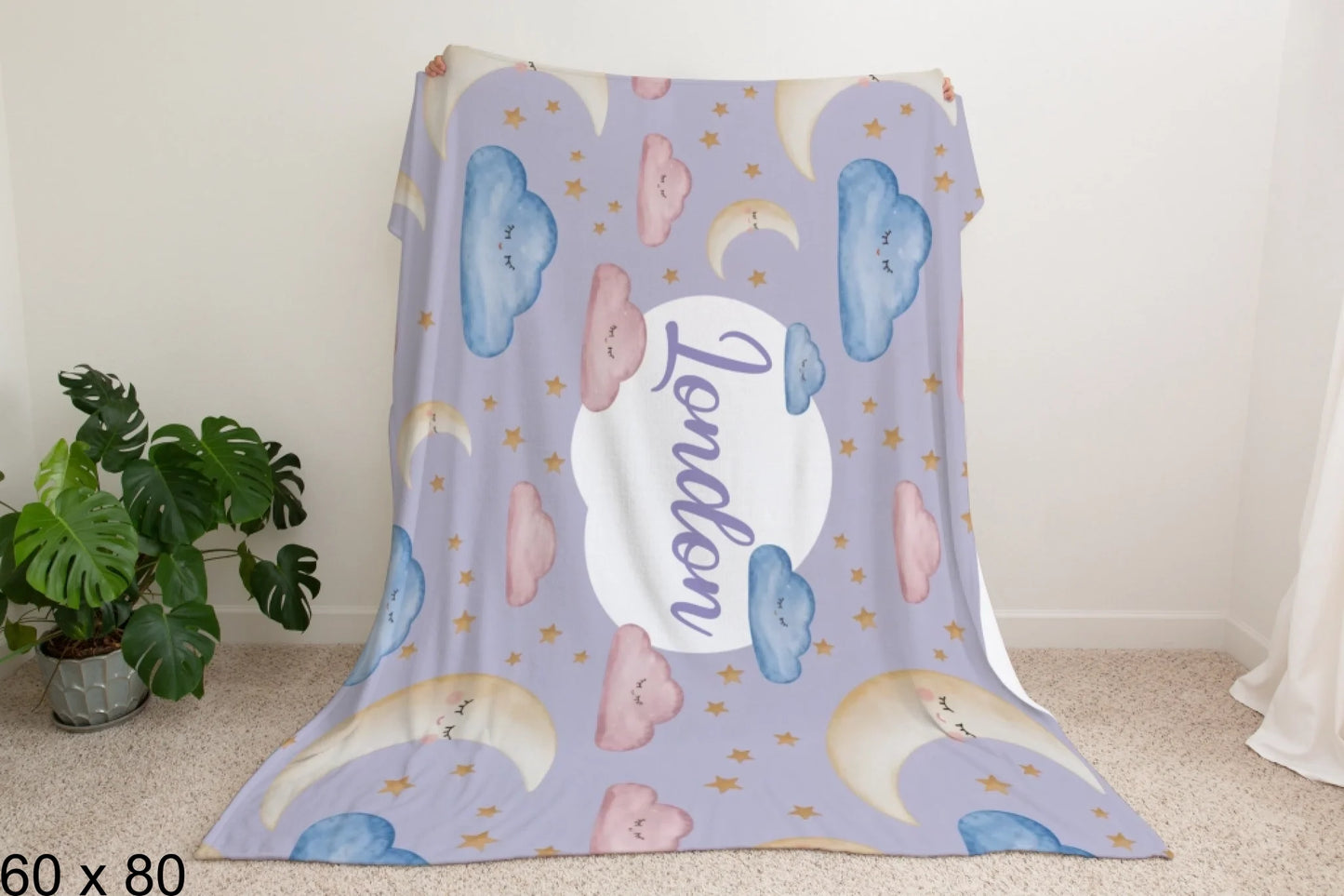 60x80_winter_wonderland_man_holding_velveteen_blanket_mockup