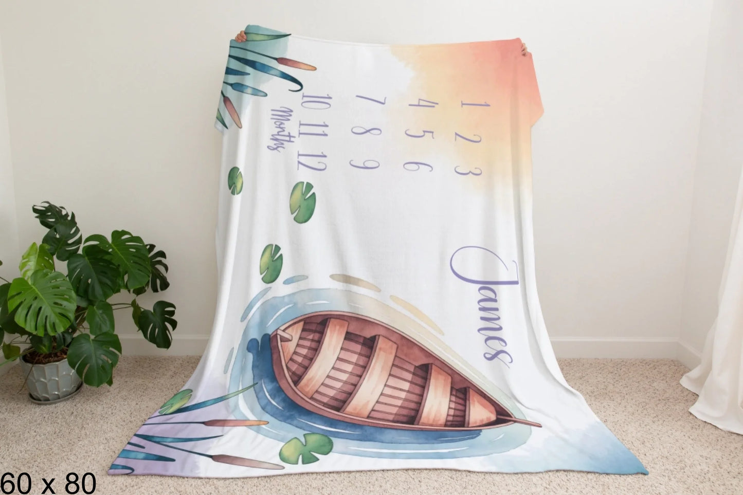 60x80_enchanted_forest_Man_Holding_Velveteen_Blanket_Mockup