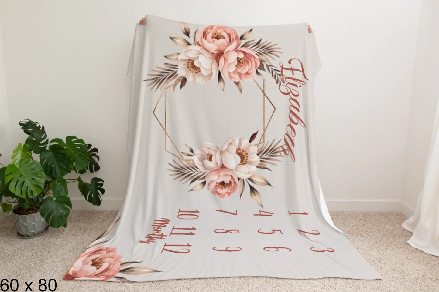 60x80_enchanted_forest_Man_Holding_Velveteen_Blanket_Mockup