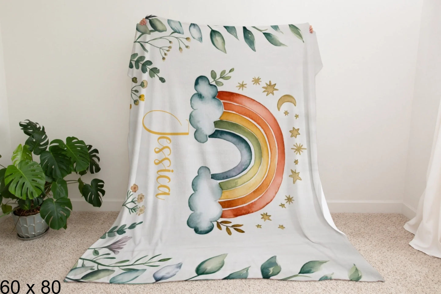 60x80_winter_wonderland_man_holding_velveteen_blanket_mockup