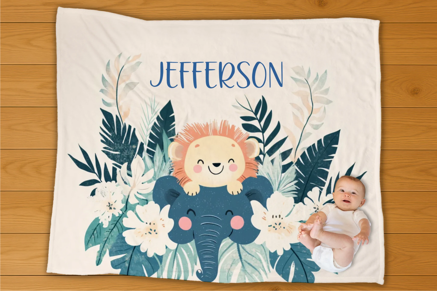 Outer Space Name Personalization Blanket copy