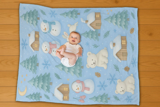 Winter Wonderland Pattern Blanket - No Personalization