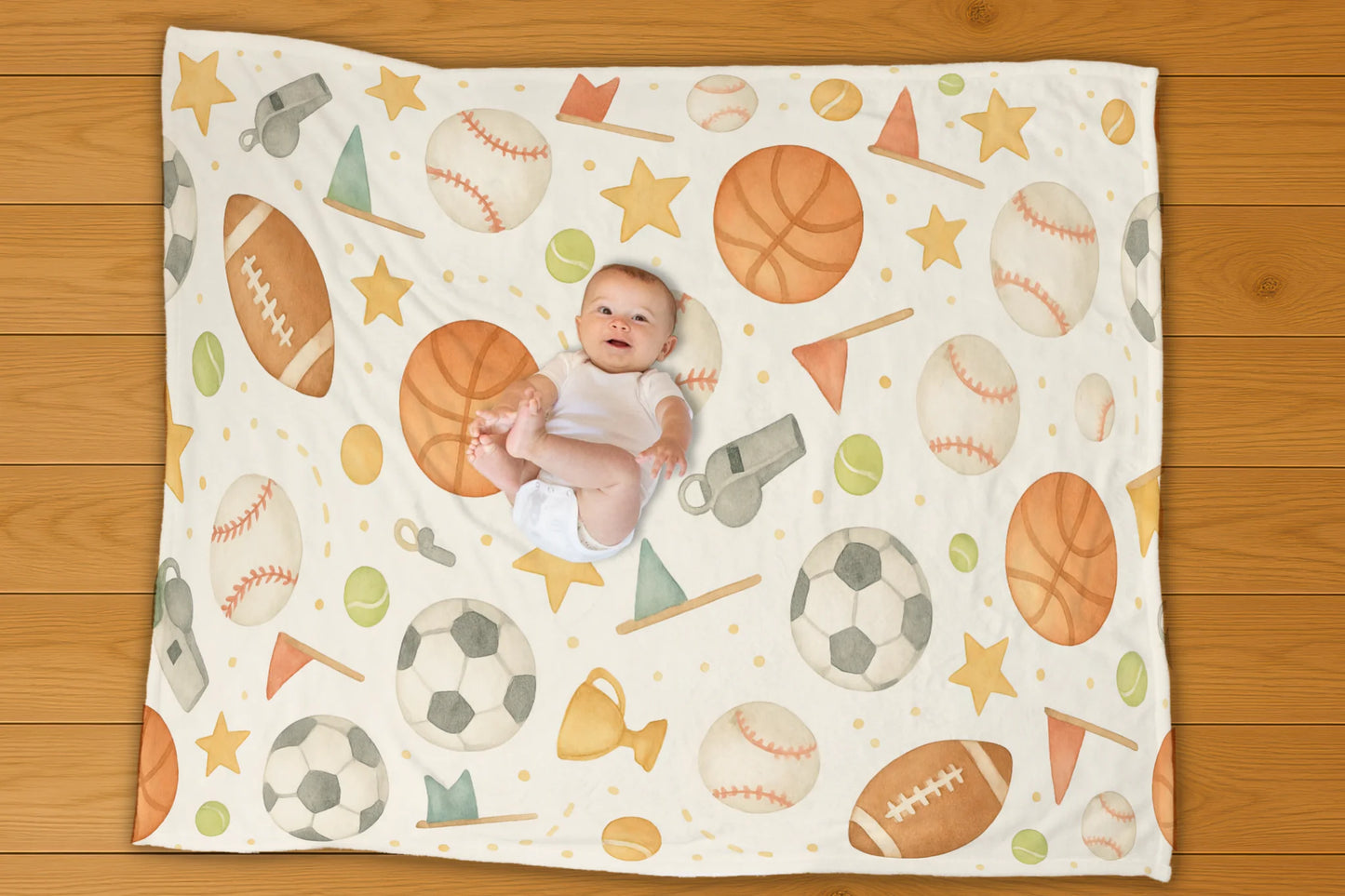 All Star Sport Pattern Blanket - No Personalization