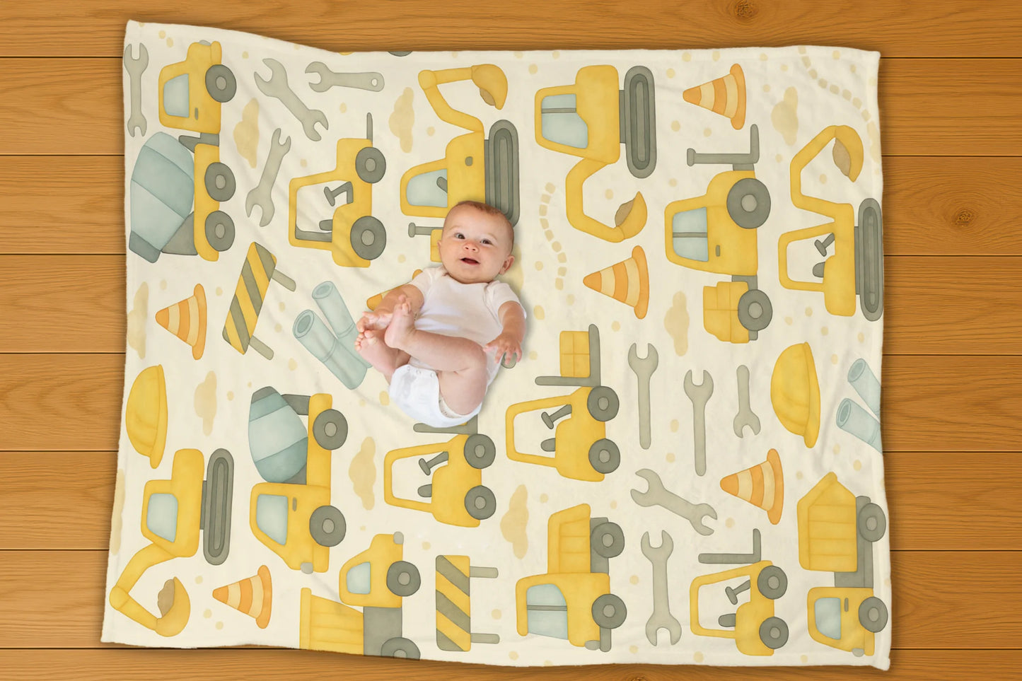 Construction Pattern Blanket - No Personalization