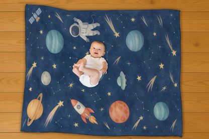 Space Pattern Blanket - No Personalization