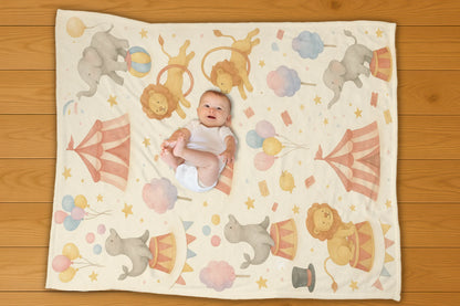 Circus Pattern Blanket - No Personalization