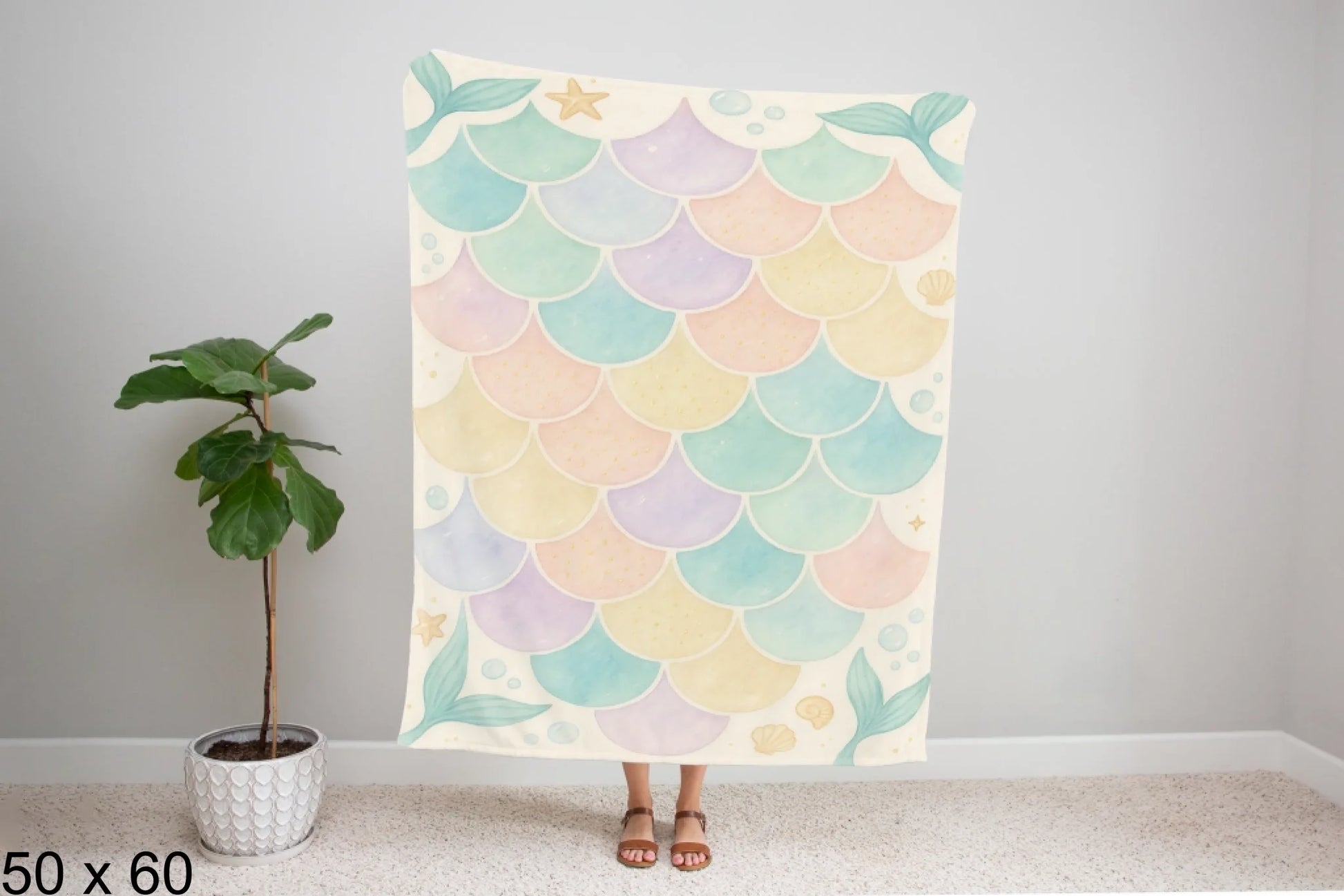 50x60_gingham_woman_holding_velveteen_blanket_mockup