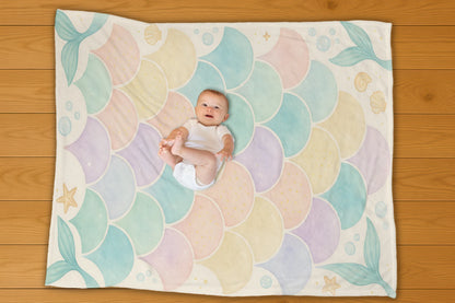 Siren Scales Pattern Blanket - No Personalization