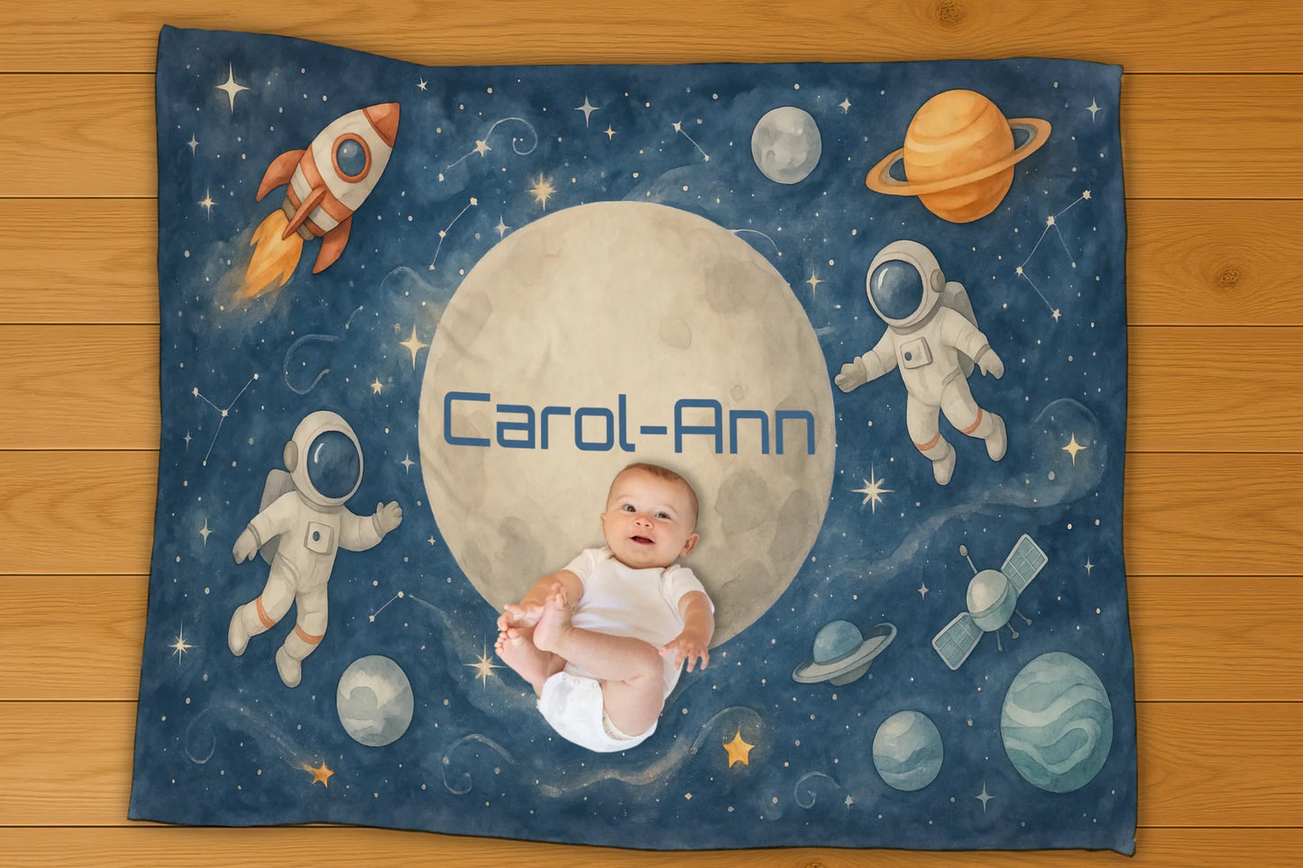 Space Name Personalization Blanket