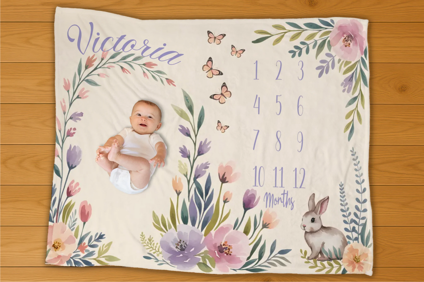 Flower Arch Milestone Blanket