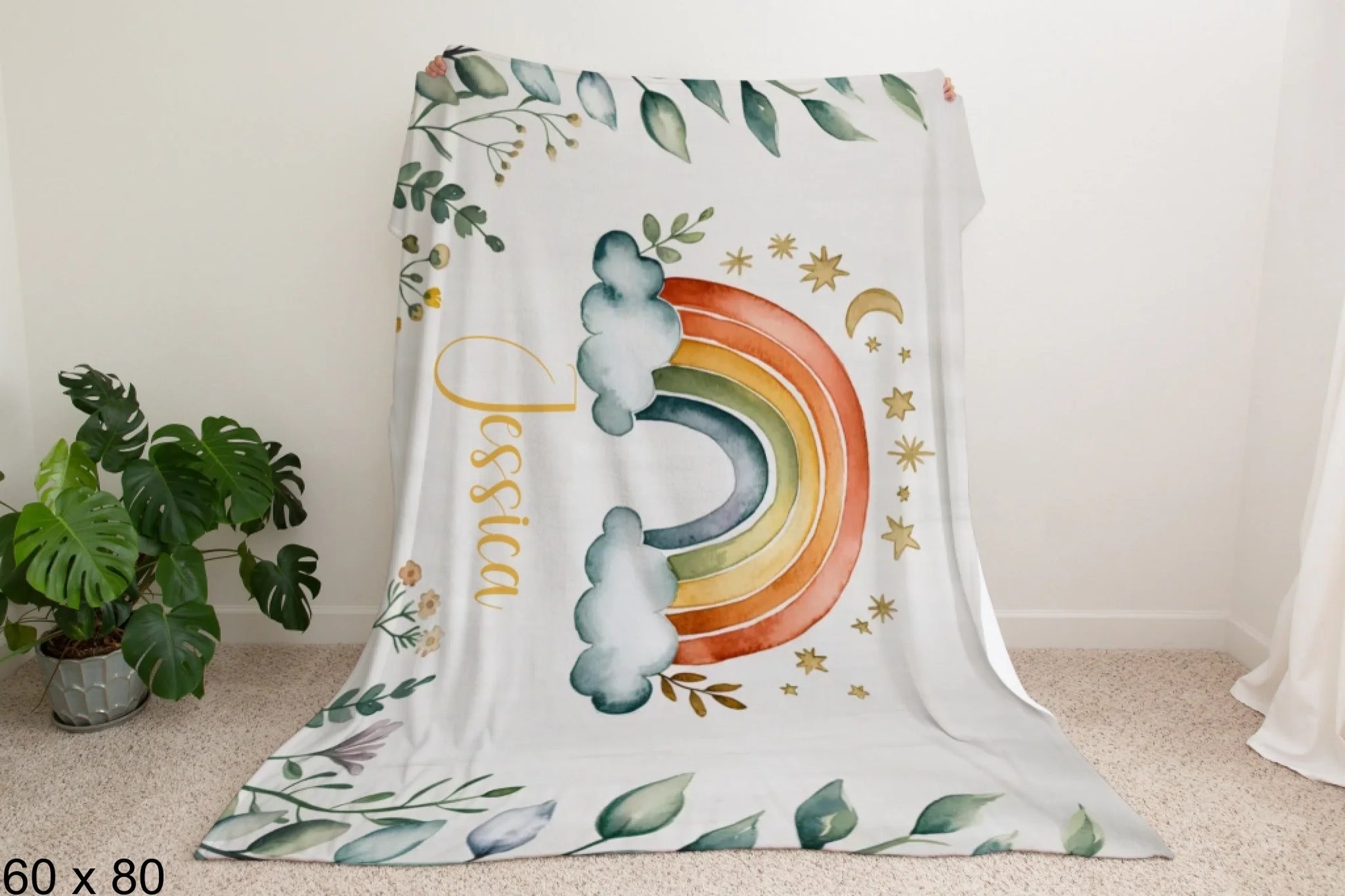 60x80_winter_wonderland_man_holding_velveteen_blanket_mockup