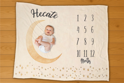 Moon Milestone Blanket