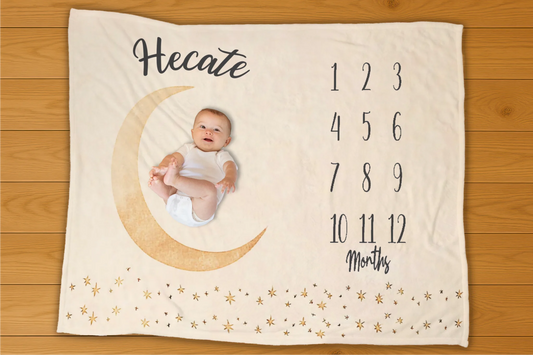 Moon Milestone Blanket