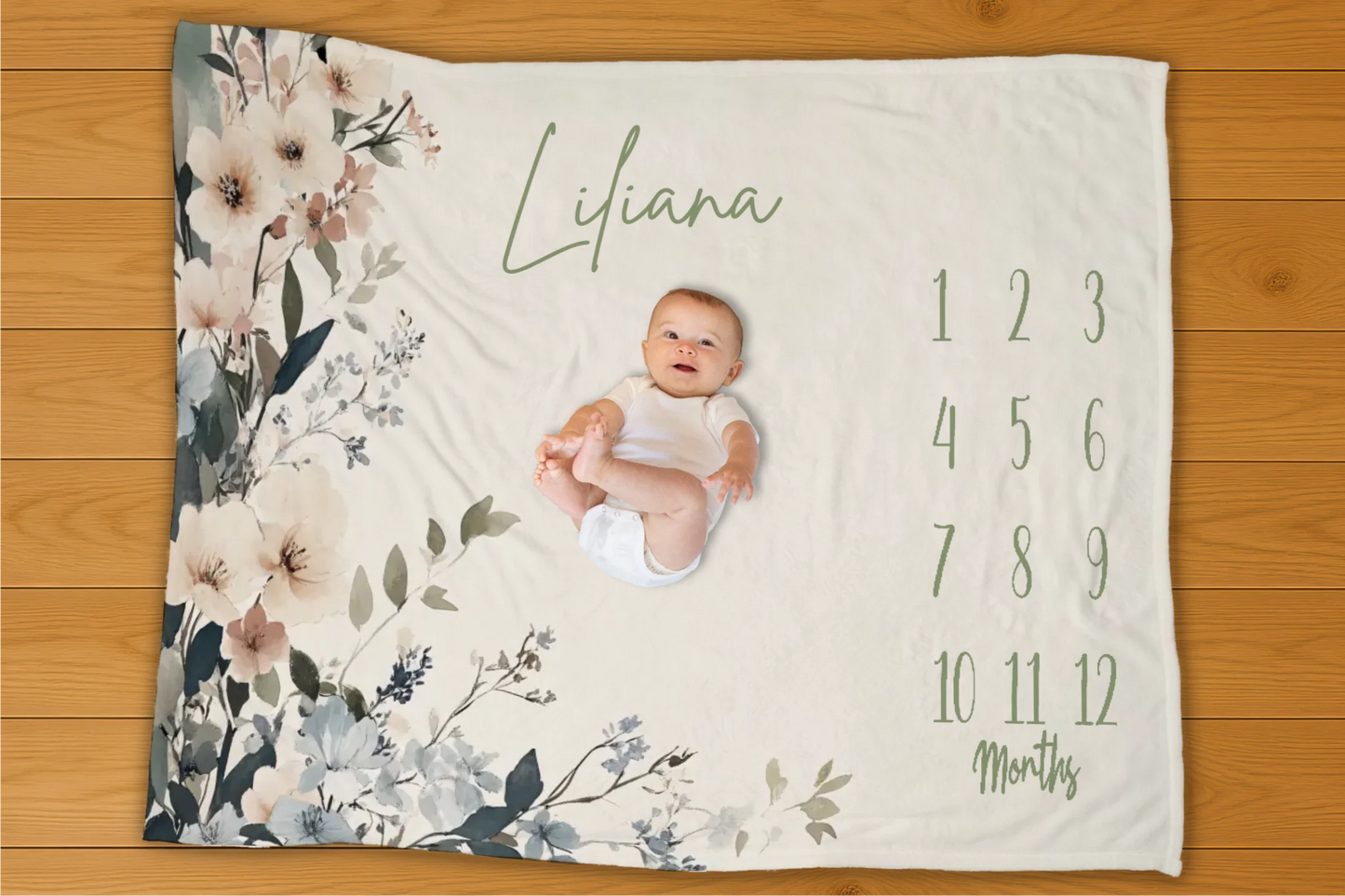 Flowers Milestone Blanket