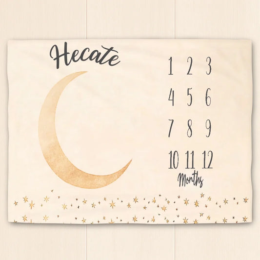 Moon Milestone Blanket